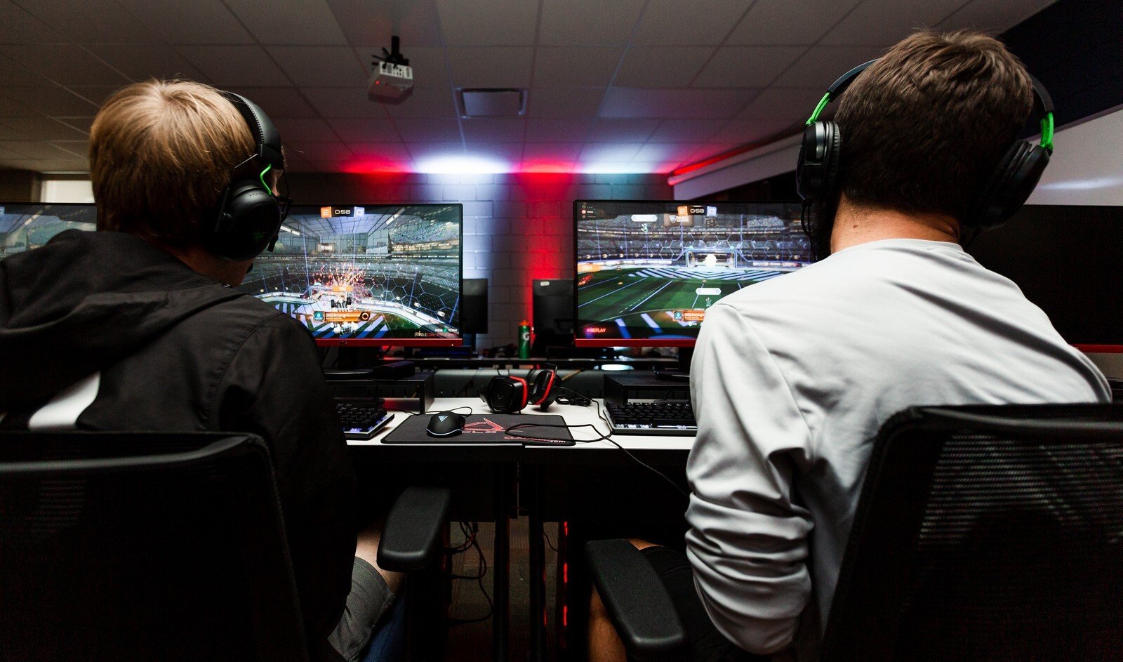 Esports Team Members Playing Video Games