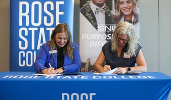 Rose State College and Southern Nazarene University Sign New Articulation Agreement at Business Leadership Event