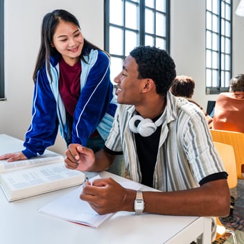 Teacher and Student in an Inclusive Classroom