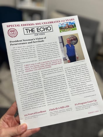 SNU's Student Led Newspaper, The Echo, Releases Special Print Edition for 125th Anniversary