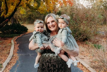 SNU Master of Arts in Educational Leadership Graduate Rebecca Willis with Her Twin Daughters