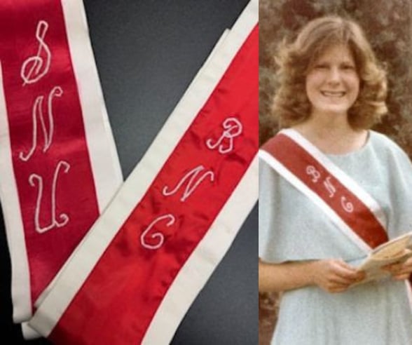 Sashes made by Bonnie Ladd