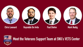 Meet the SNU VETS Center Team: Chris Leonard, Reynaldo De Avila, Paul Diehm, and Mark Nadig