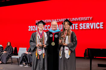 SNU President, Keith Newman, with President's Award Recipients