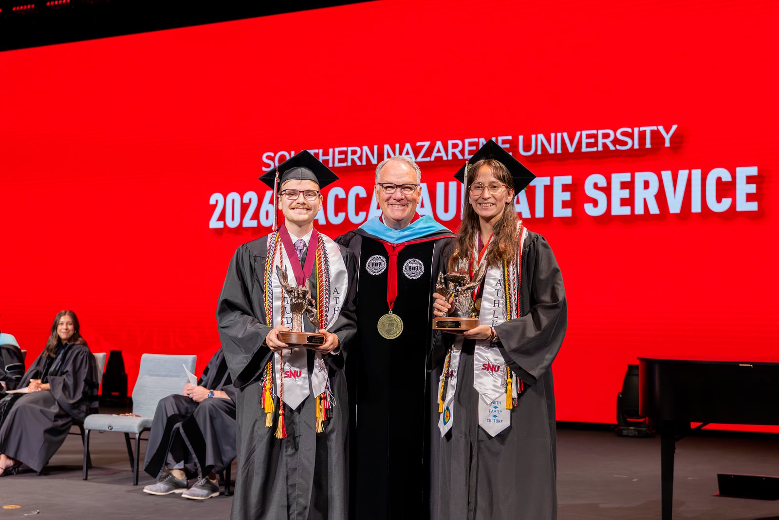 SNU President, Keith Newman, with President's Award Recipients