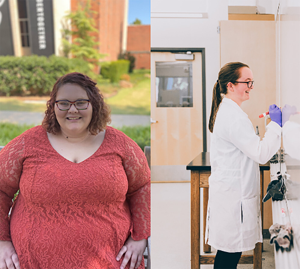 alexis and kaitlyn, students featured in the article.