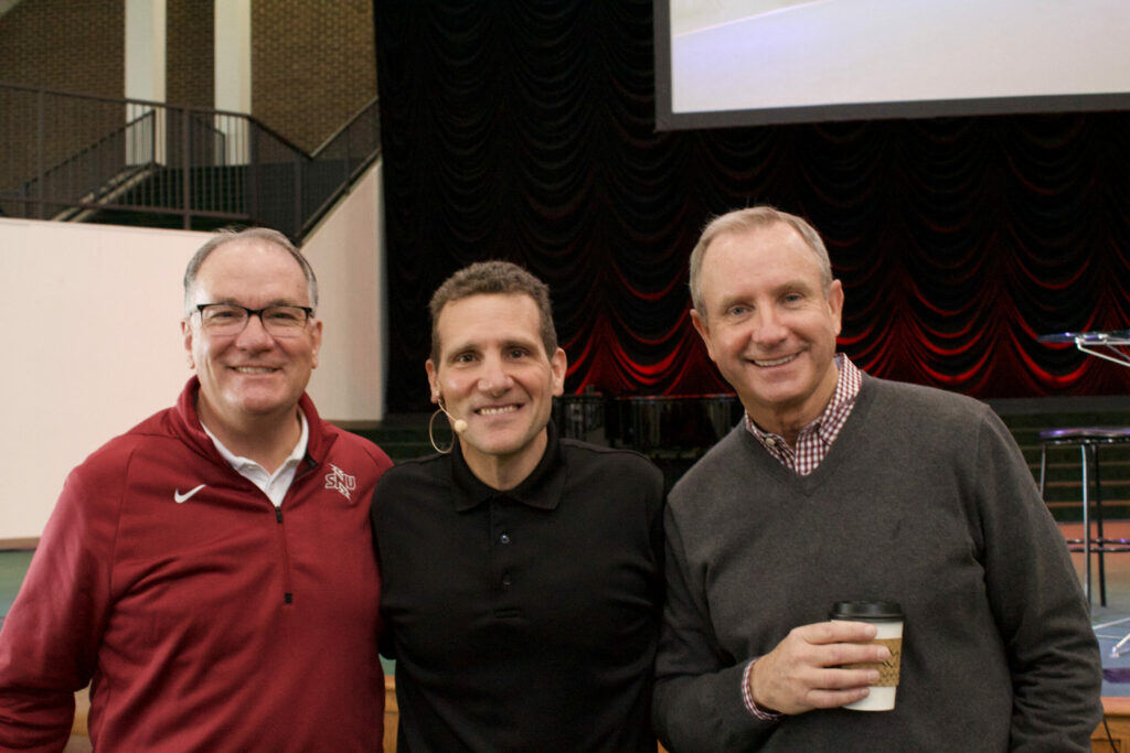 SNU Pres. Dr. Keith Newman, Dr. Lenny Luchetti, Toler RCPL Dir. Dr. Rick Harvey