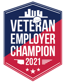 Oklahoma Veteran Employer Champion Badge