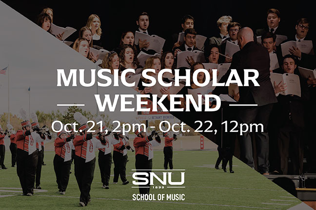 Music Scholars Weekend at SNU, October 21-22 2022
