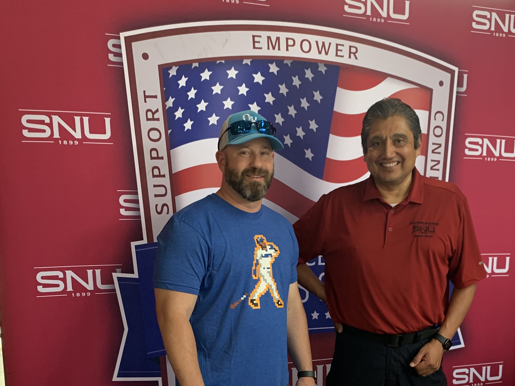 Air Force Veteran helping at the SNU VETS Center