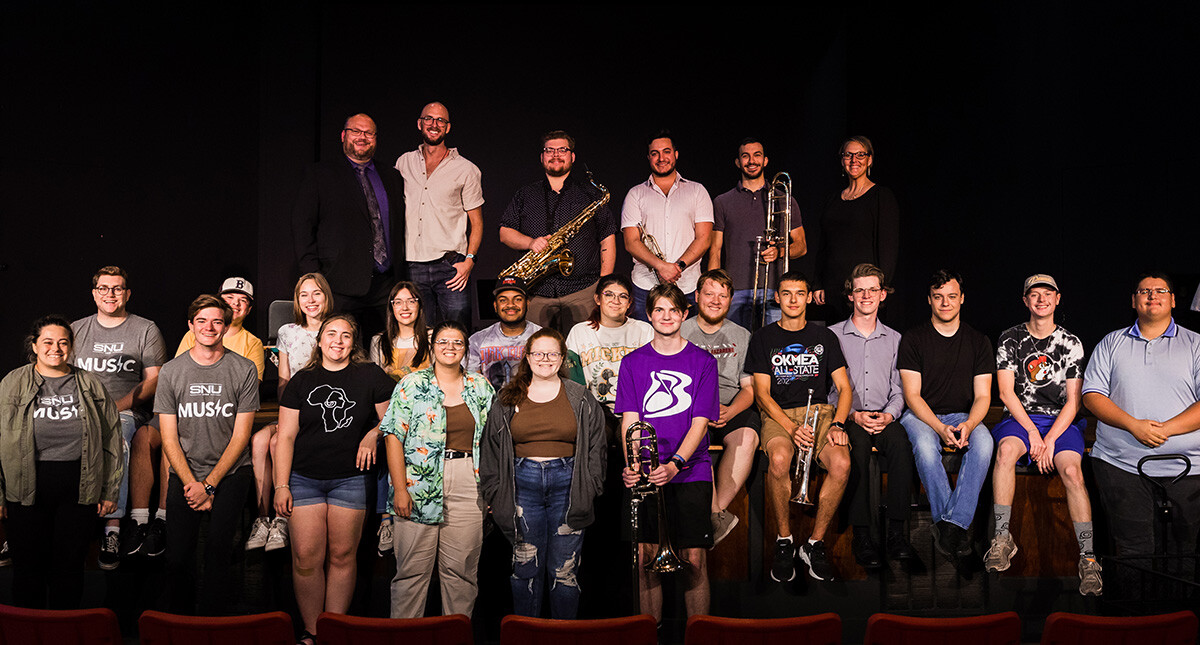 students with "hairspray" band