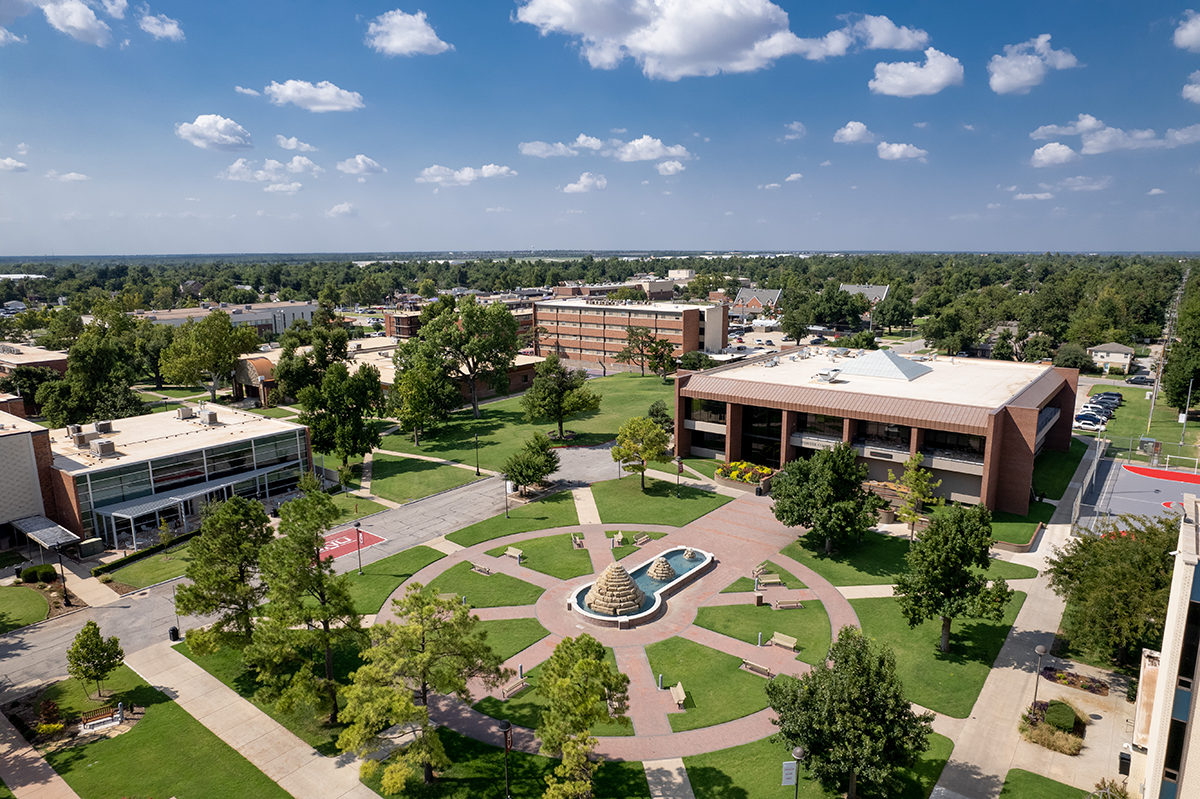 aerial campus photograph