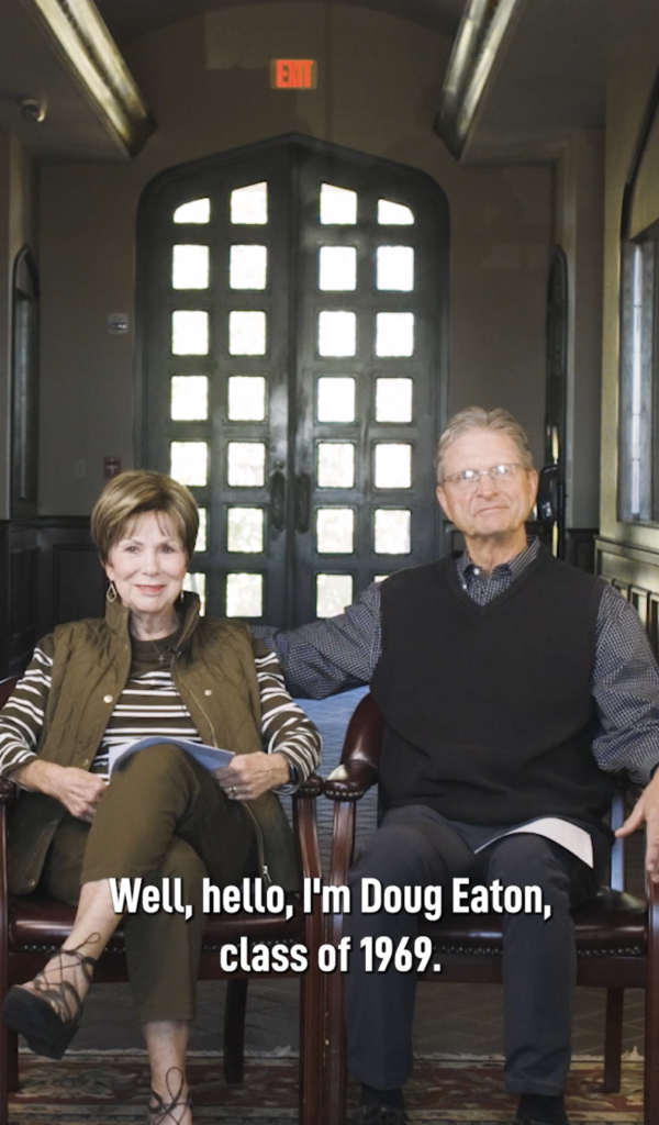 Link to video for Doug and Margaret Eaton's Giving Tuesday Video